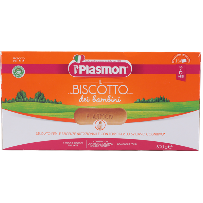 Biscuiti cu vitamine 6 luni+, 600g, Plasmon