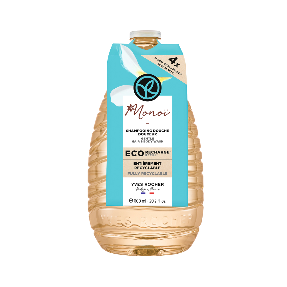 Rezerva gel de dus Monoi, 600ml, Yves Rocher