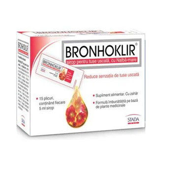Bronhoklir pentru tuse uscata, 15 plicuri, Stada