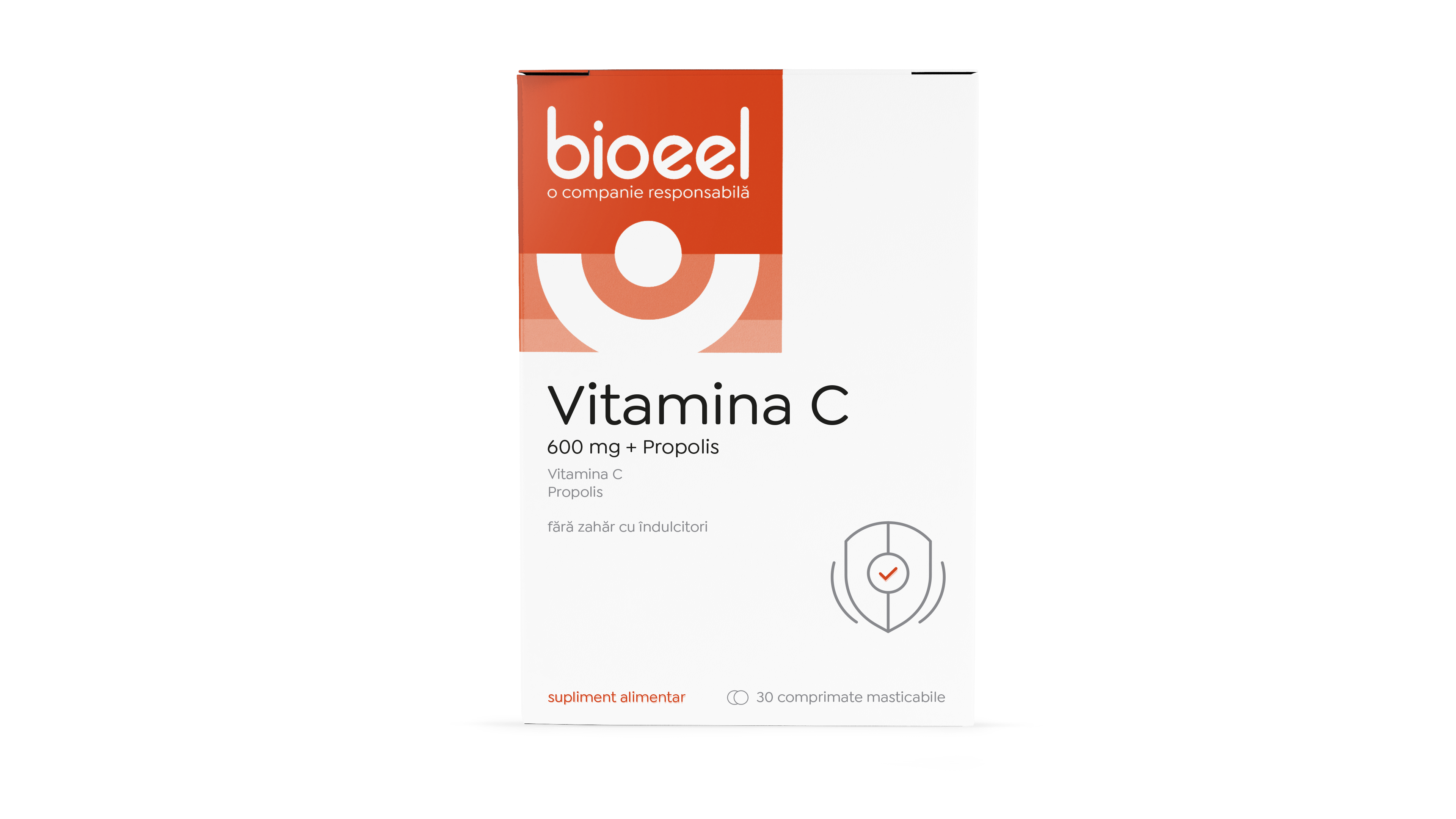 Vitamina C cu propolis 600mg, 30 comprimate, Bioeel