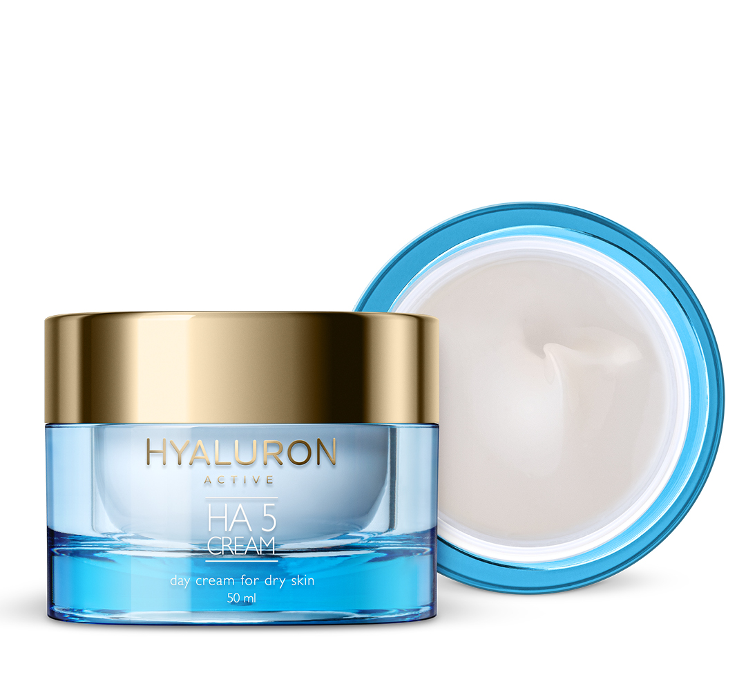 Crema de zi pentru ten uscat Hyaluron Active, 50ml, Nuance