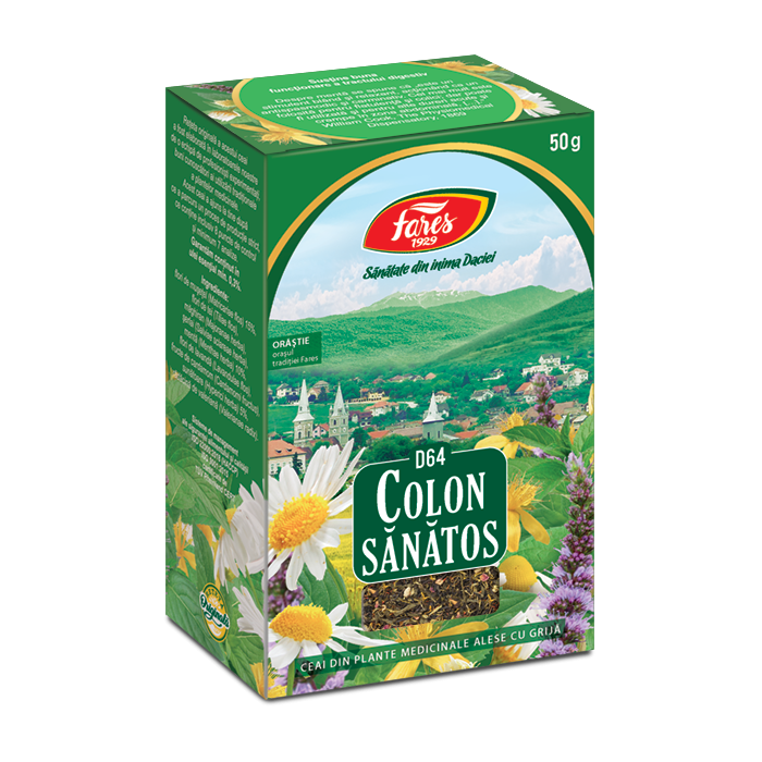 Ceai Colon Sanatos D64, 50g, Fares