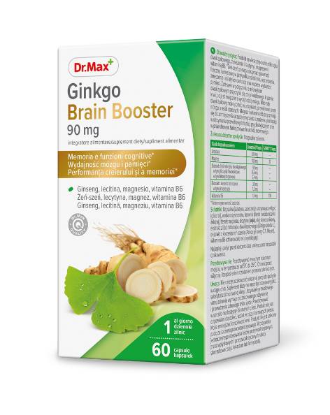 Dr. Max Ginkgo Brain Booster, 60 capsule