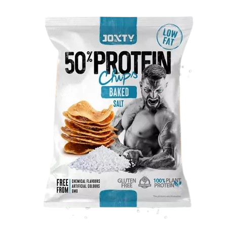 Chipsuri prajite cu sare cu 50% proteine, 40g, Enjoy
