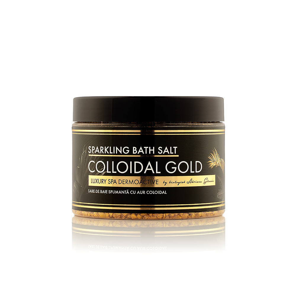 Sare de baie cu aur coloidal Luxury SPA Dermoactive, 600g, Lotus Cosmetics