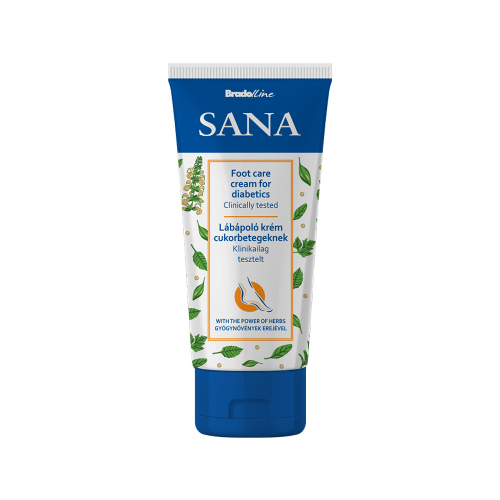 Crema de picioare pentru diabetici, 100ml, Sana