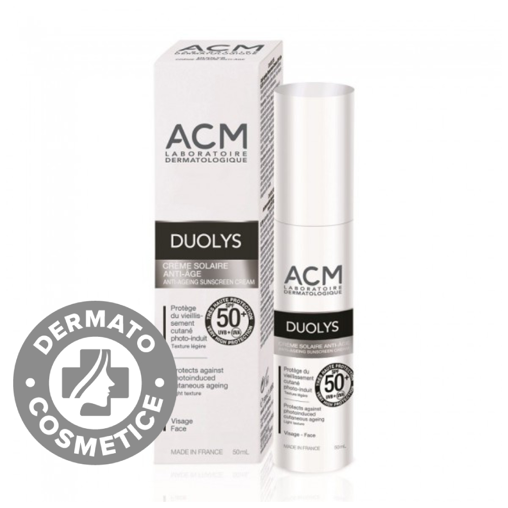Crema pentru protectie solara anti-imbatranire SPF 50+ Duolys, 50ml, ACM