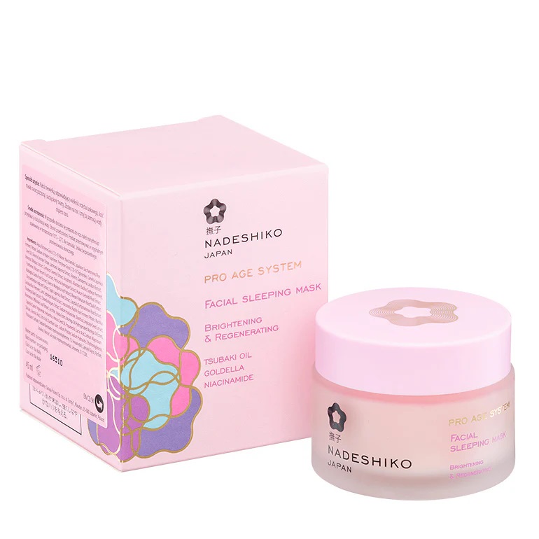 Masca faciala pentru noapte cu efect regenerator, 45ml, Nadeshiko