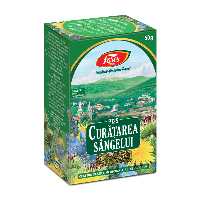 Ceai curatarea sangelui P125, 50g, Fares