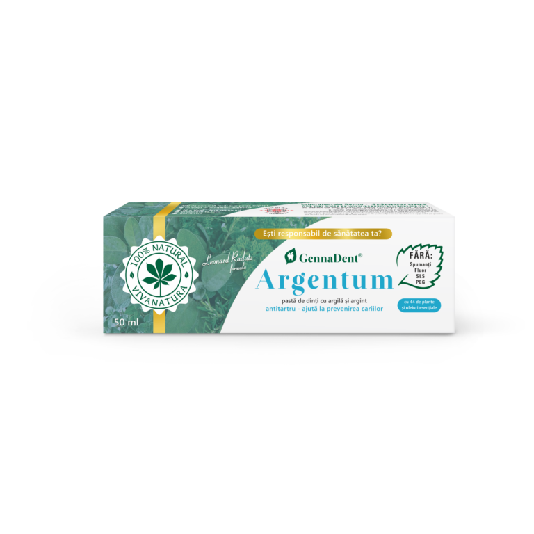 Pasta de dinti GennaDent Argentum, 50ml, VivaNatura