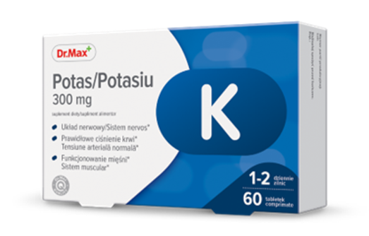 Dr. Max Potasiu 300mg, 60 comprimate filmate