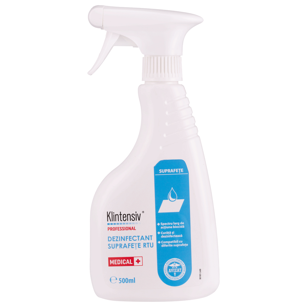 Dezinfectant pentru suprafete, 500ml, Klintensiv