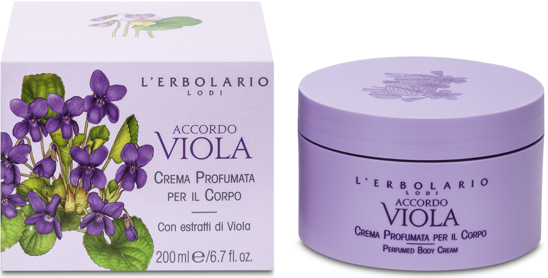 L'Erbolario Crema de corp Accordo Viola, 200ml