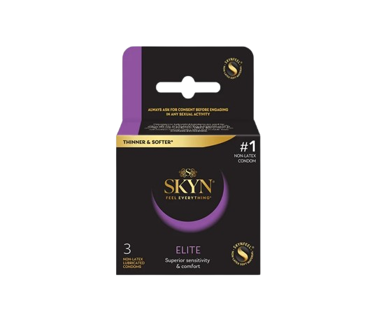 Prezervative fara latex Elite, 3bucati, Skyn