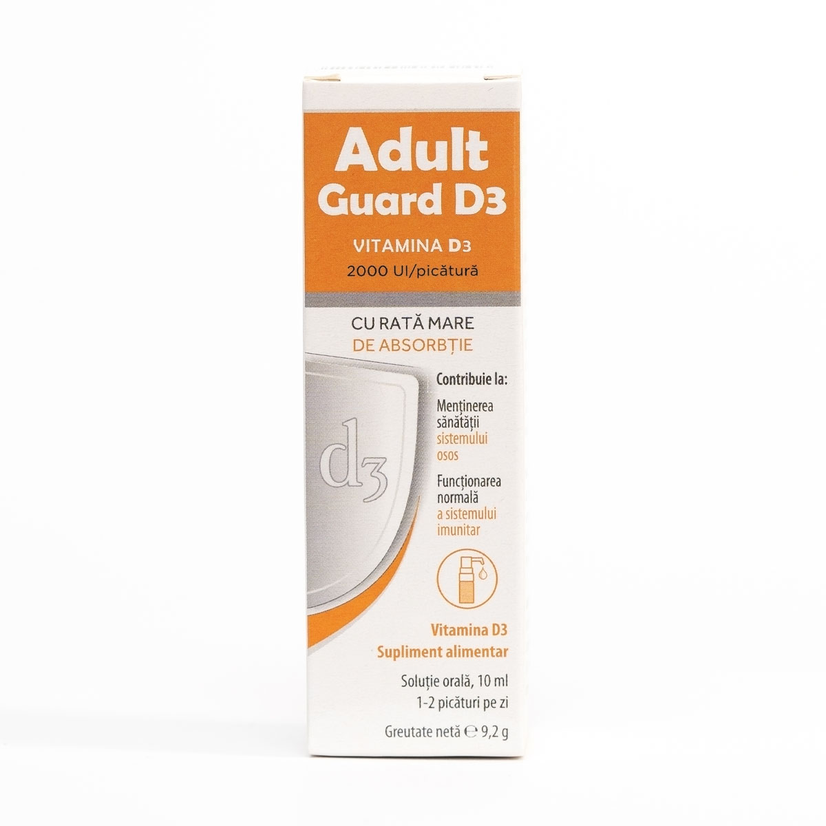 Adult Guard3 2000 UI Vitamina D3, 10ml, Evital