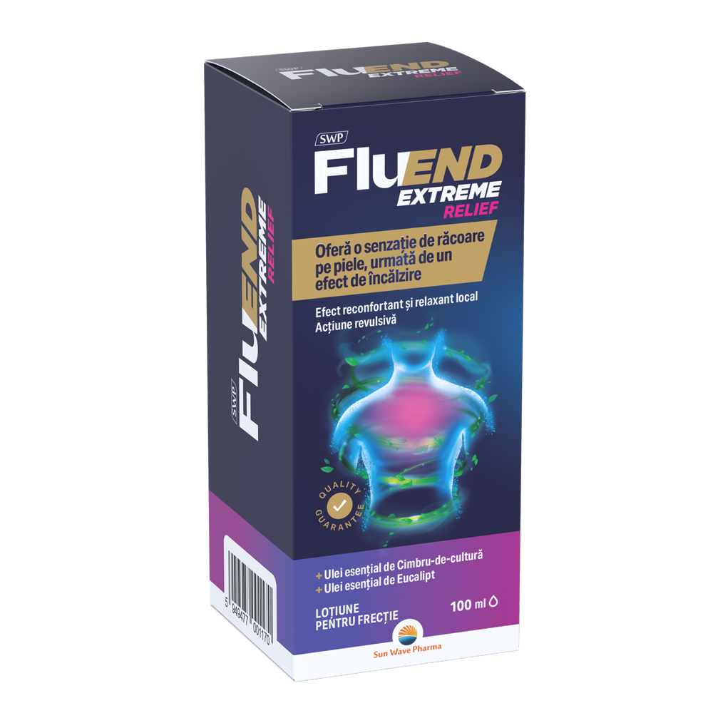 Lotiune pentru frectie Fluend Extreme Relief, 100ml, Sun Wave Pharma