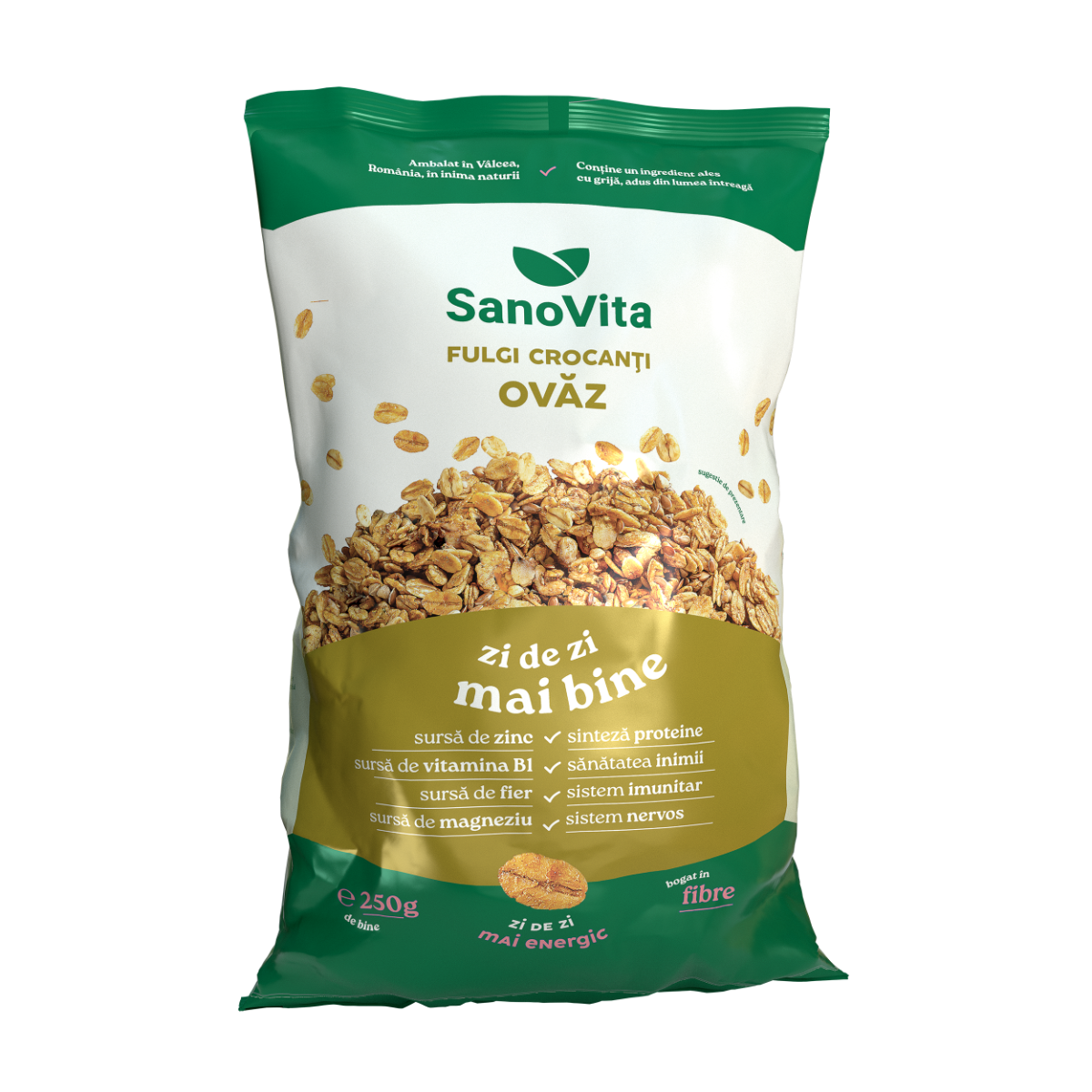 Fulgi de ovaz, 250g, SanoVita