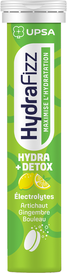Electroliti cu aroma de lamaie Hydrafizz Hydra Detox, 16 comprimate efervescente, Upsa