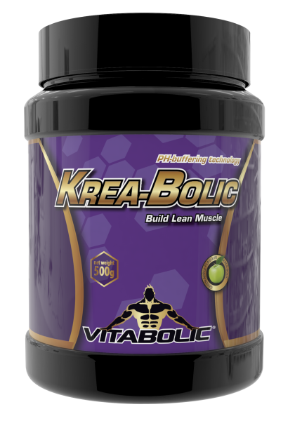 Krea-Bolic cu aroma Green Apple, 500g, Vitabolic