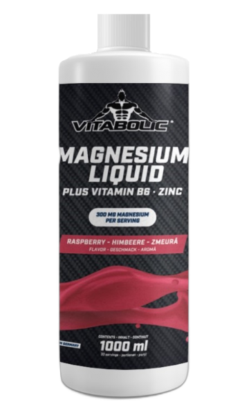 Magnesium Liquid Zmeura, 1l, Vitabolic