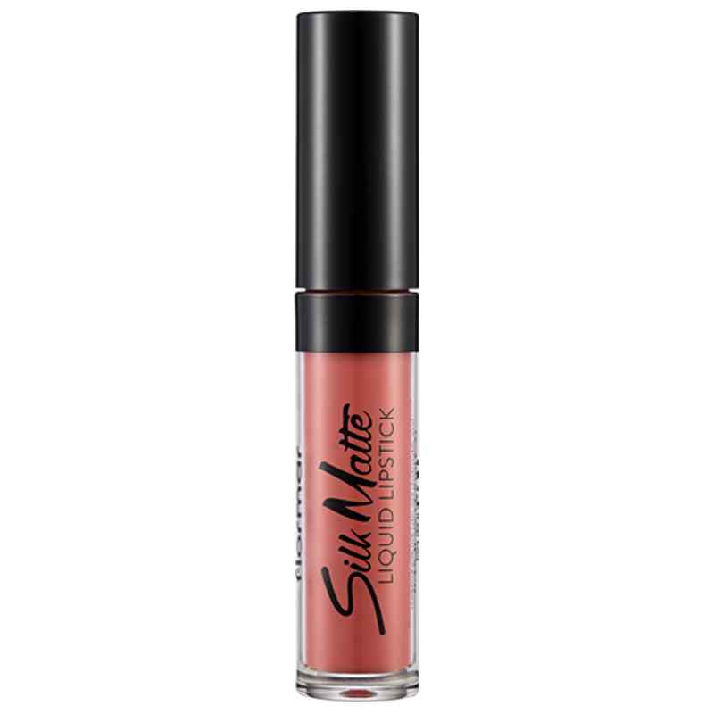 Ruj de buze lichid Silk Matte No 09 Nasty Coral, 4.5ml, Flormar