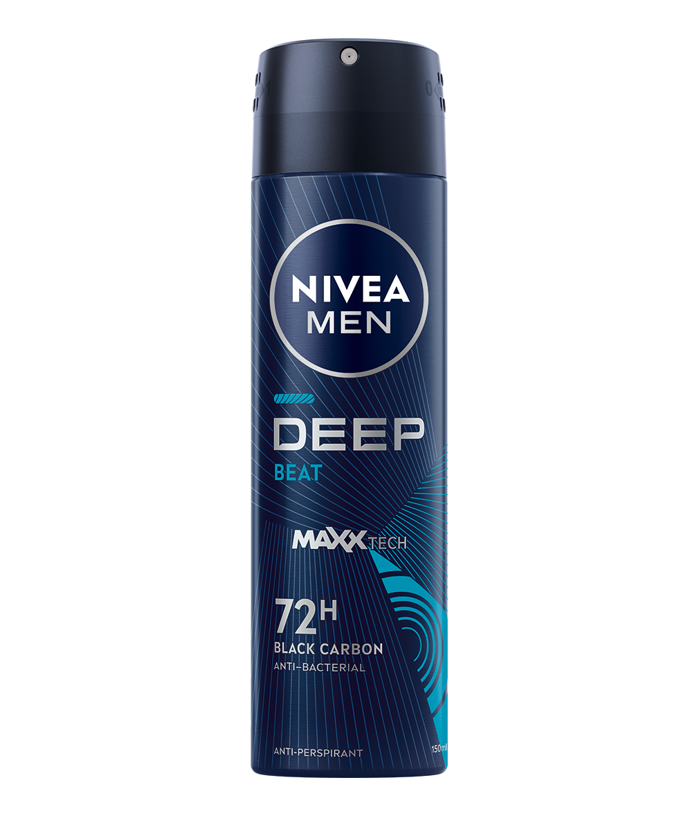 Deodorant spray pentru barbati Deep Beat Black Carbon, 150ml, Nivea