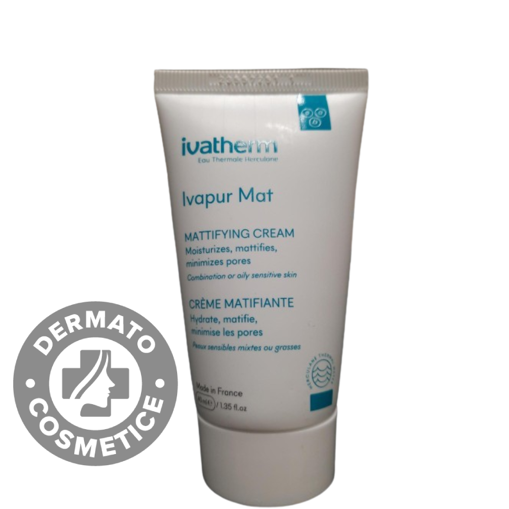 Crema matifianta pentru piele grasa si mixta Ivapur Mat, 40ml, Ivatherm