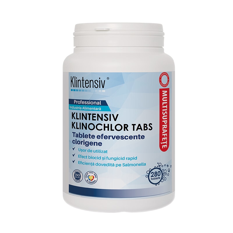 Tablete clorigene efervescente KlinoChlor Tabs, 280 bucati, Klintensiv