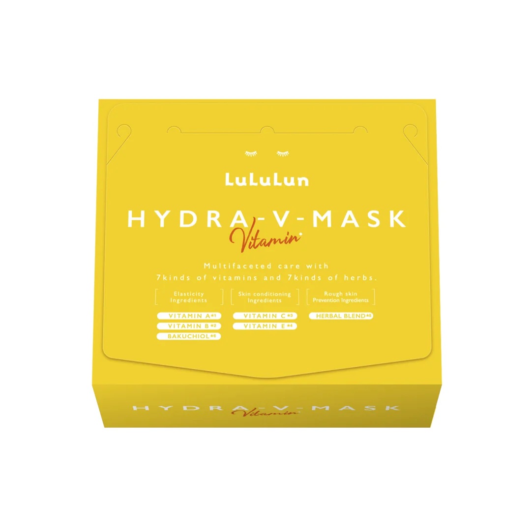 Pachet Masca de fata cu vitamine Hydra V-Mask, 28 bucati, LuLuLun