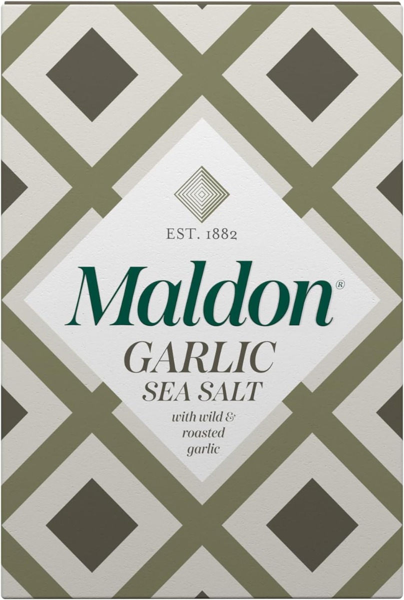 Sare de mare cu usturoi, 100g, Maldon