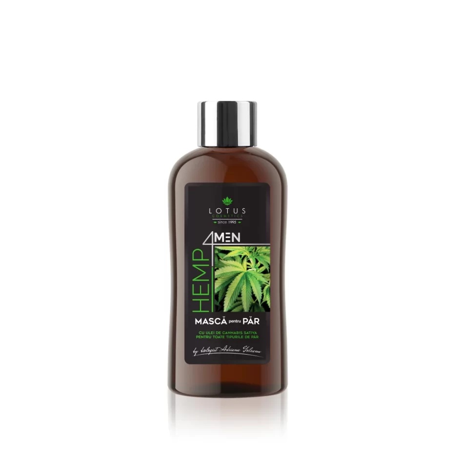 Masca pentru par cu ulei de Cannabis Sativa 4 MEN, 150ml, Lotus Cosmetics