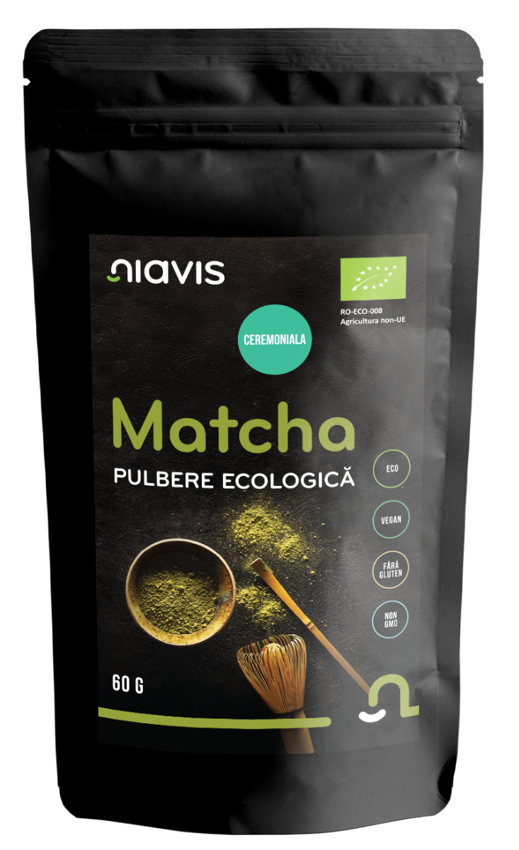 Matcha Pulbere ecologica, 60g, Niavis