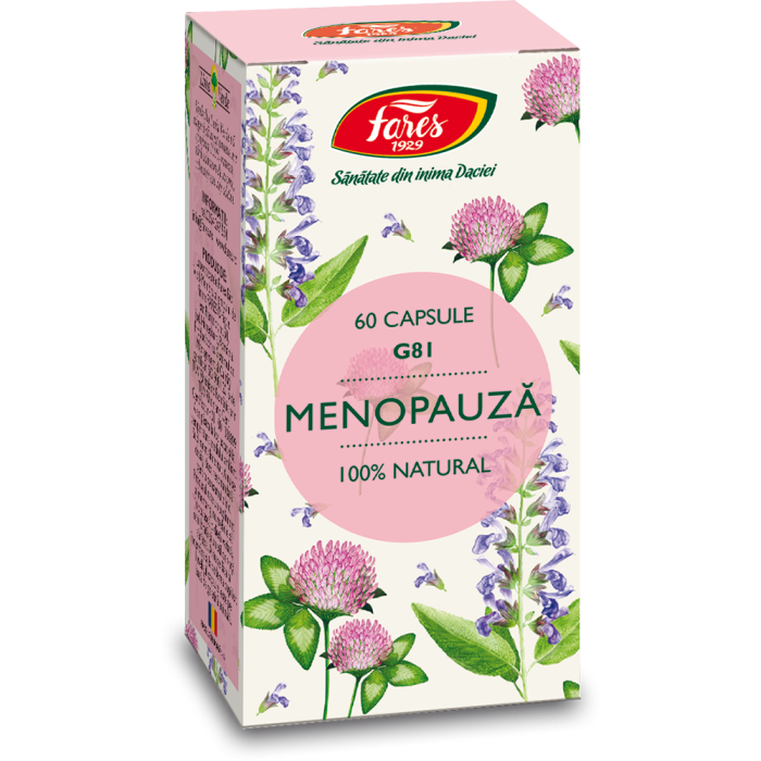 Menopauza G81, 60 capsule, Fares