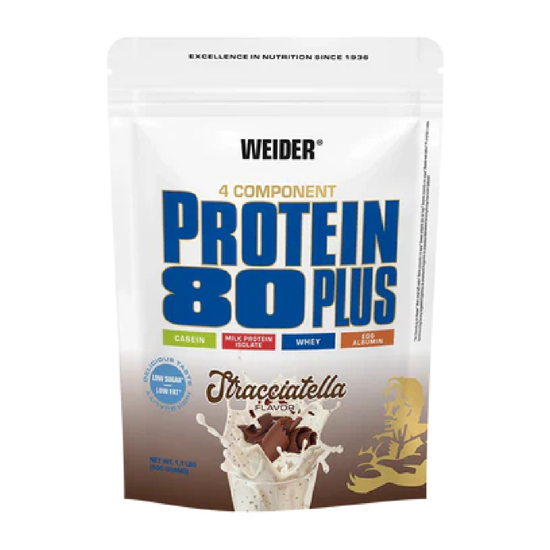 Pudra proteica cu aroma de Stracciatella Protein 80+, 500g, Weider