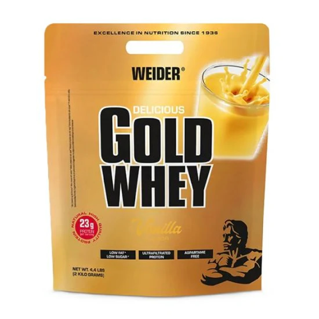 Pudra proteica cu aroma de Vanilla Gold Whey, 2kg, Weider