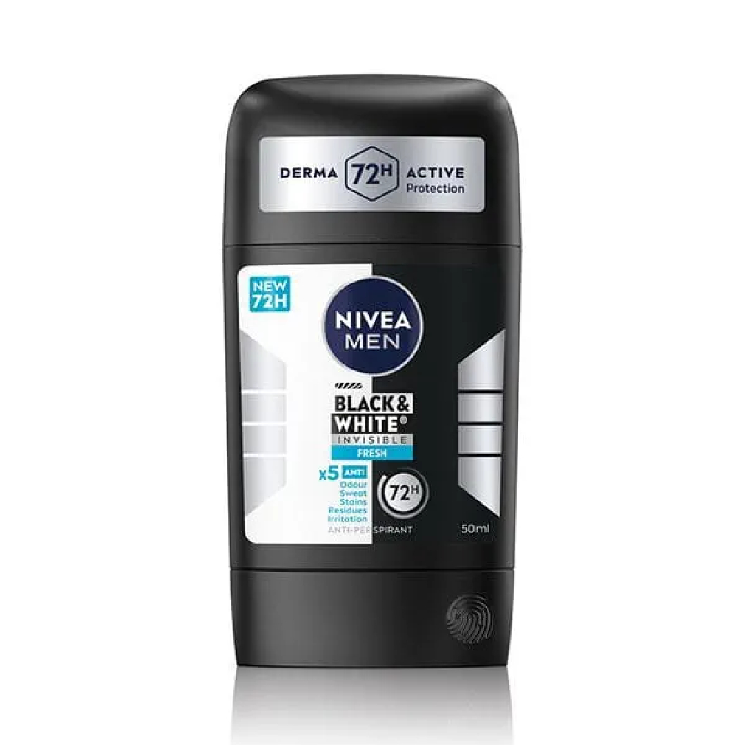 Deodorant stick pentru barbati Black & White Fresh, 50ml, Nivea