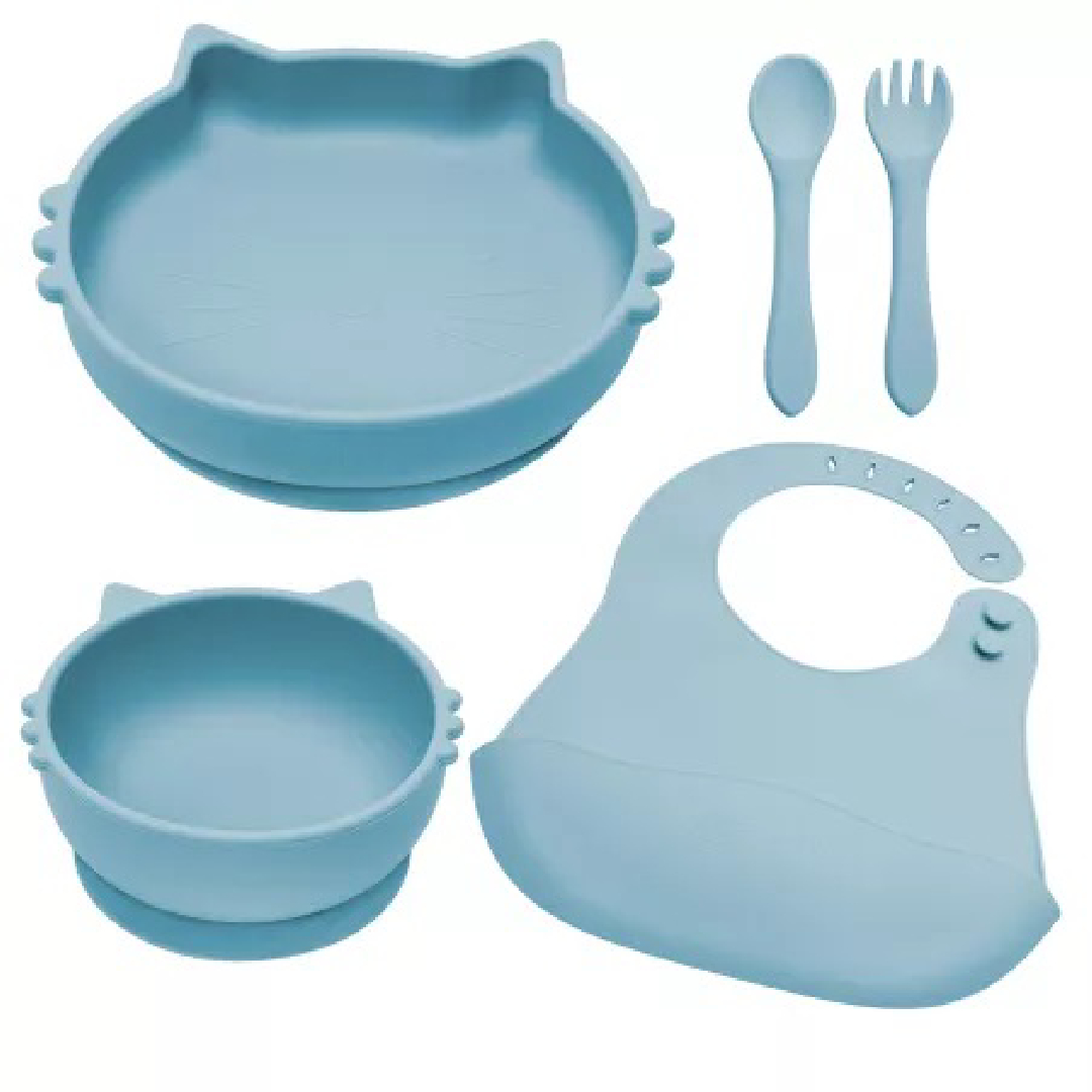 Set pentru diversificare Kitty +6 luni Aqua Blue, 1 bucata, Appekids