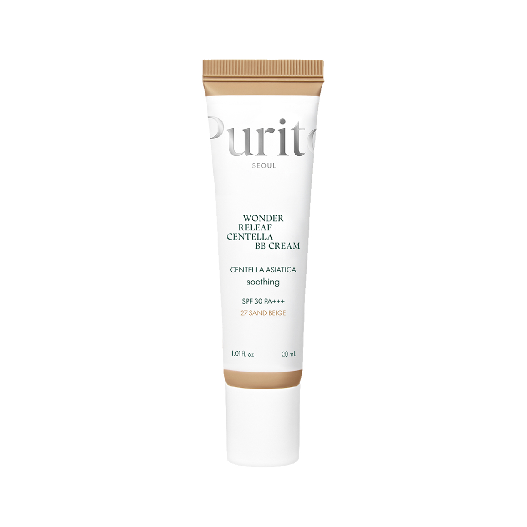 BB Cream cu SPF30 PA+++ Wonder Releaf Centella 27 Sand Beige, 30ml, Purito