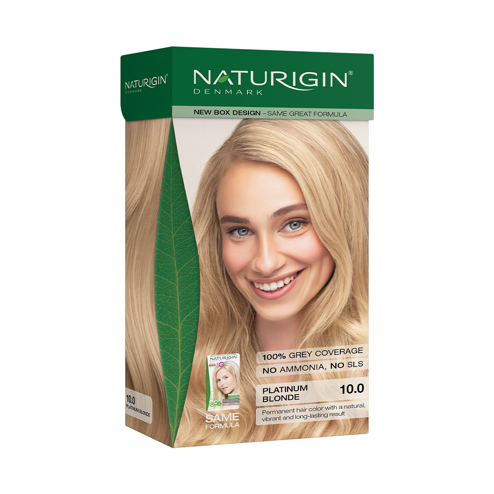 Vopsea de par Platinum Blonde 10.0, 115ml, Naturigin