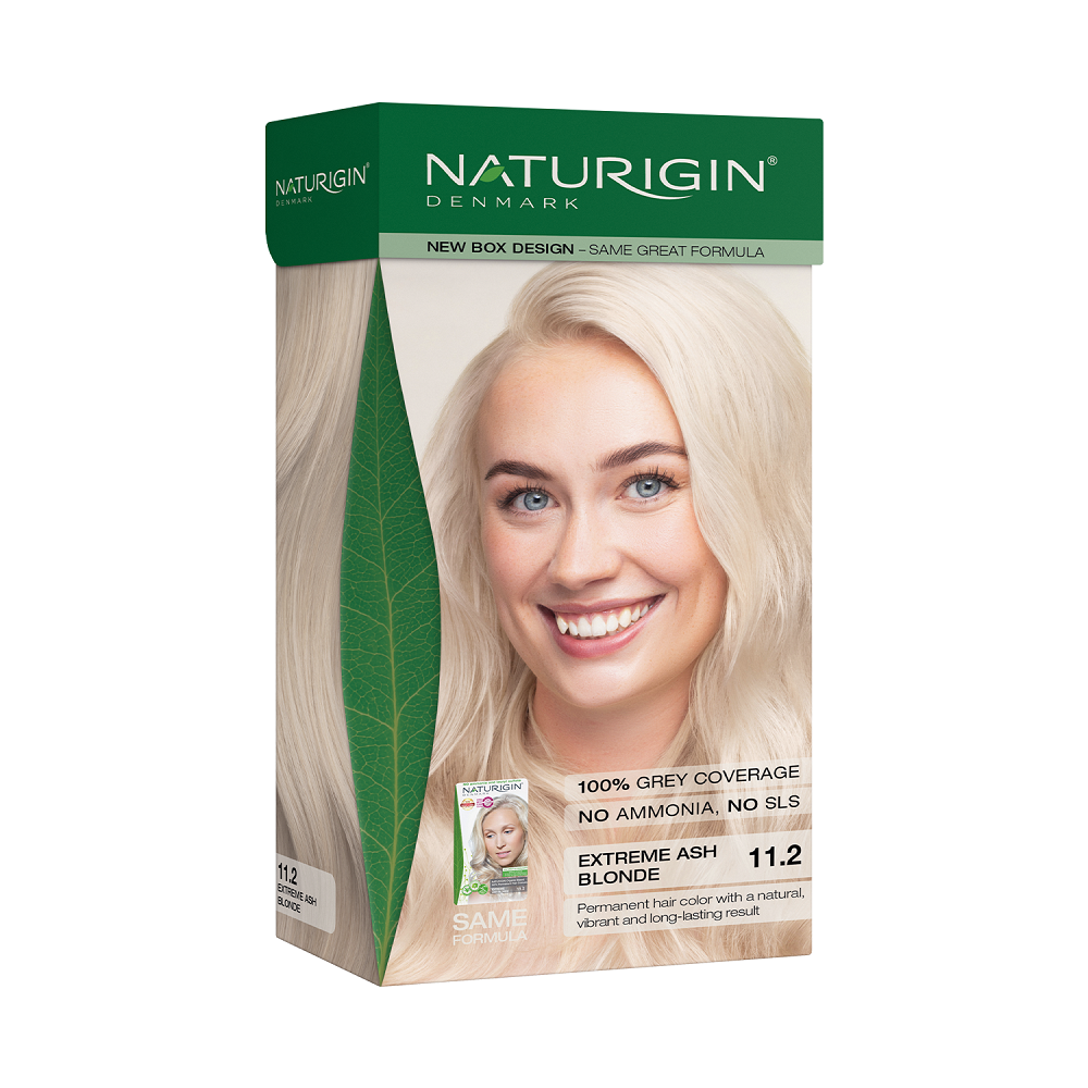 Vopsea de par Extreme Ash Blonde 11.2, 115ml, Naturigin