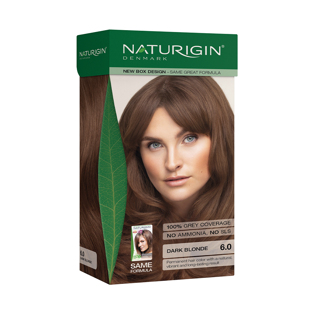 Vopsea de par Dark Blonde 6.0, 115ml, Naturigin