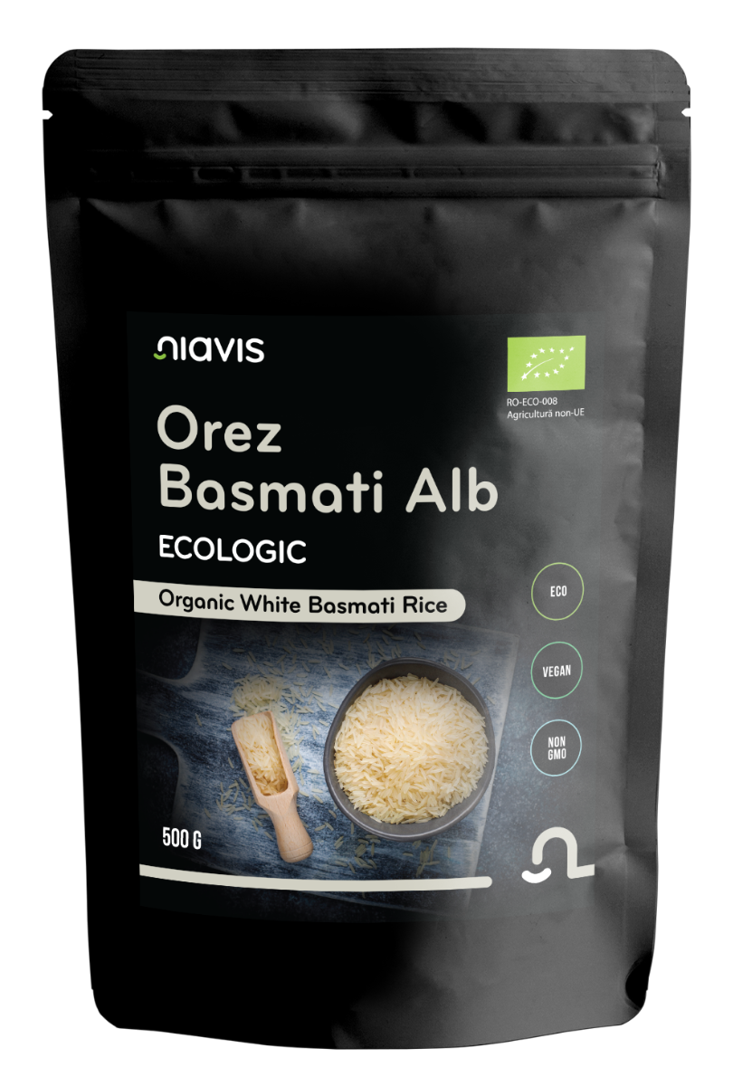 Orez basmati alb ecologic, 500g, Niavis