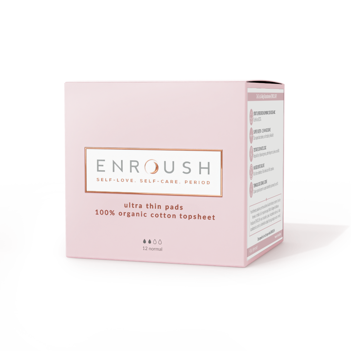 Absorbante organice Normal, 12 bucati, Enroush