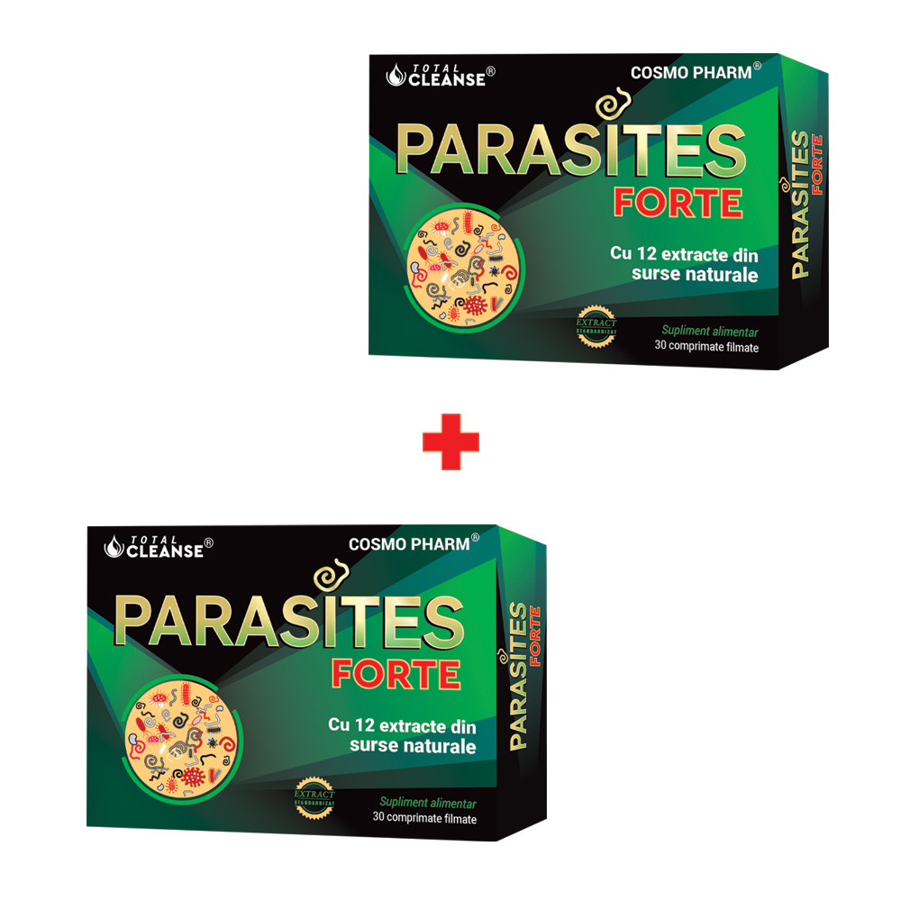 Pachet Parasites Forte, 30 + 30 comprimate filmate, Cosmopharm