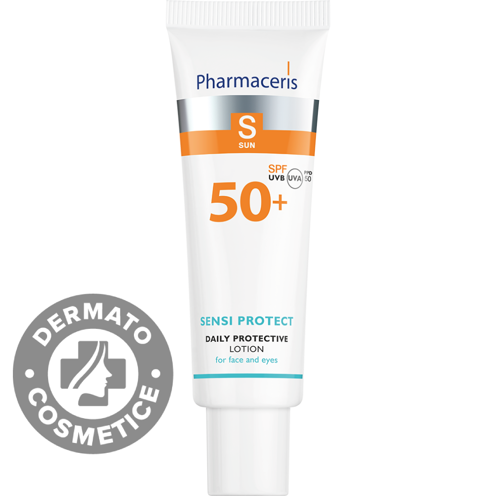Lotiune de fata cu protectie solara SPF50+ Sensi Protect S, 50ml, Pharmaceris