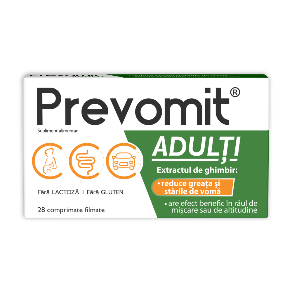 Prevomit adulti, 28 comprimate, Zdrovit