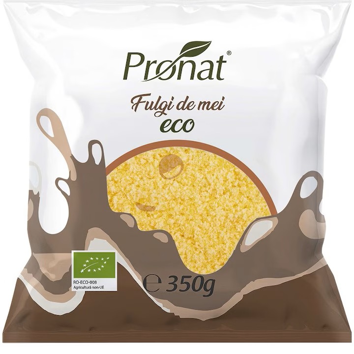 Fulgi de mei Bio, 350g, Pronat