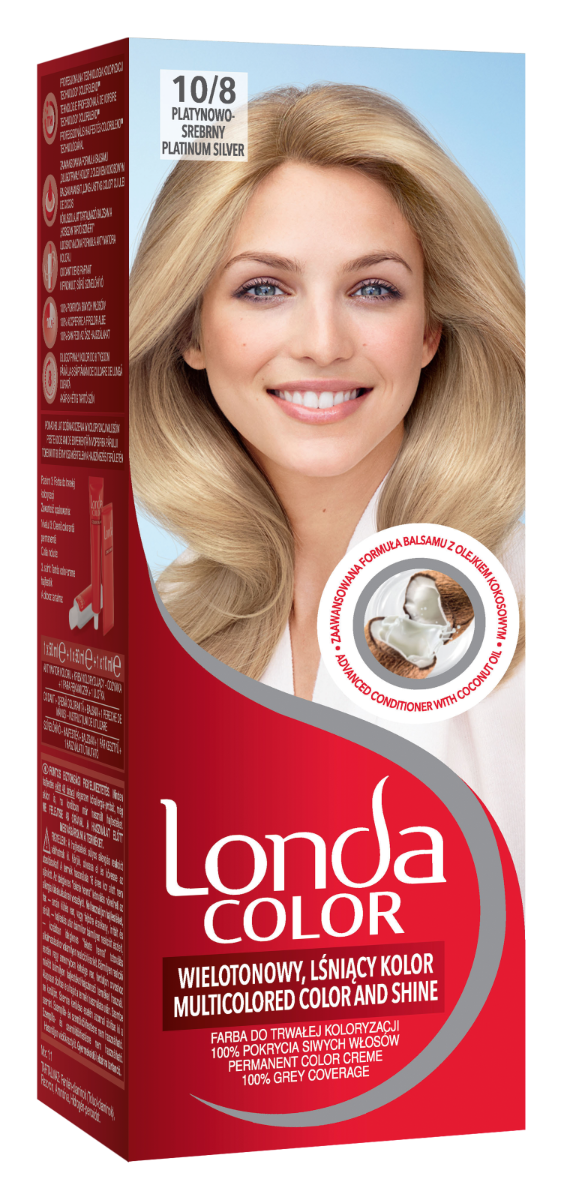 Vopsea de par permanenta 10/8 Platinum Silver, 110ml, Londa