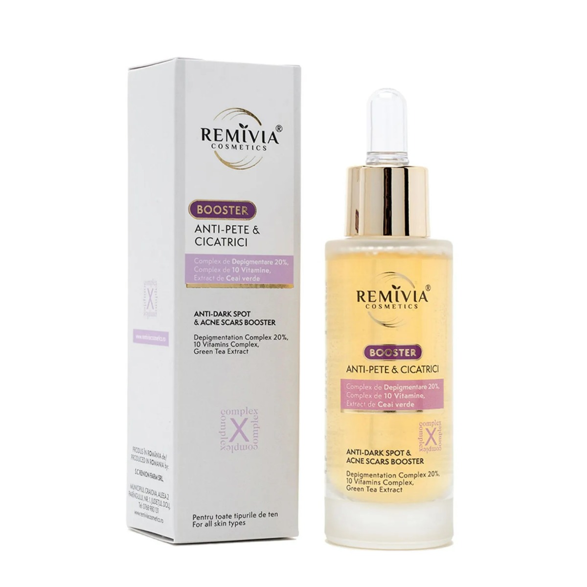 Booster anti-pete si cicatrici, 30ml, Remivia
