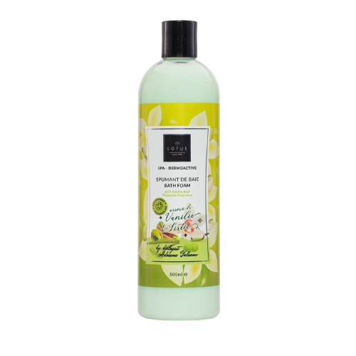 Spumant de baie cu apa de vanilie si fistic SPA Dermoactive, 500ml, Lotus Cosmetics